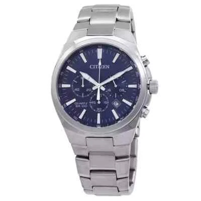 Reloj Citizen Hombre Cronógrafo Cuarzo Azul Acero Inoxidable - AN8170-59L NUEVO Foto 1 de 4