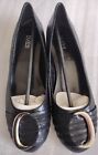 Bijou By Aj Valenci Black Low Heel Shoes Women's Size 8.5