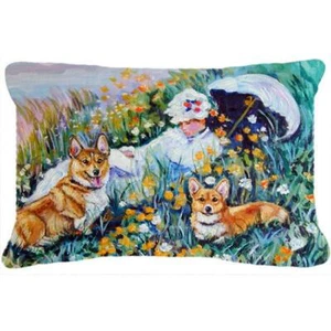 Carolines Treasures 7324PW1216 Corgi Classics Fabric Decorative Pillow - Picture 1 of 1