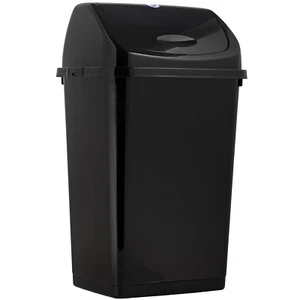 Kitchen Trash Can 13 Gallon with Swing Lid, Plastic Tall Garbage Can Outdoor and - Picture 1 of 9