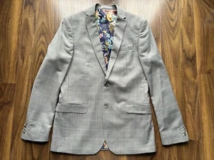 Alexandre “Saville Row” Wool Blend Size 40L Grey / Check W34 L33 BNWOT RRP £289 - Picture 1 of 23