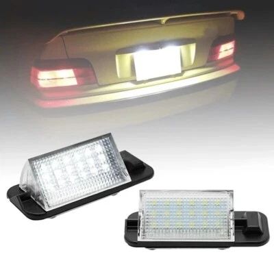 2x White 18-SMD 6000K LED License Plate Lights For 1992-1998 BMW E36 M3 3-Series Foto 1 de 4