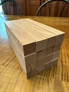 Lot of 26 Red Oak Pen Turning Blanks Carving Wood Blocks 3/4" x 3/4" x 6" - Picture 1 of 4