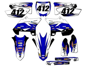 2008-2014 fits UFO RESTYLE YZ 125 VELOCITY Blue Senge Graphics Kit Compatible... - Picture 1 of 10