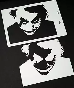 Stencil riutilizzabile vernice aerografo Joker Face The Dark Knight vernice mylar per opere d'arte - Foto 1 di 3