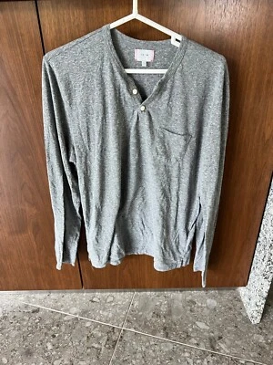 Camisa de manga larga gris de dos botones de Joe's Collection para hombre talla: grande Foto 1 de 4