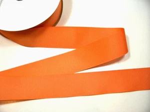 Pumpkin Spice Orange Grosgrain Ribbon 1 1/2 inches wide x 9 yards Polyester B45 - Picture 1 of 5