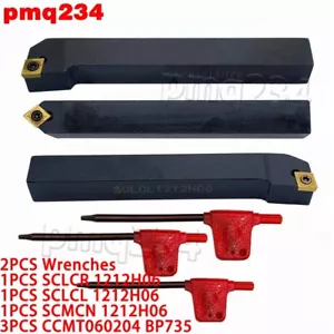 SCLCR 1212H06+SCLCL1212H06+SCMCN1212H06+3pc CCMT0602 95° External Turning Holder - Picture 1 of 6