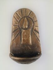 Bénitier en Bronze  - 450 grs  - 14,5 cm - (5 cm réceptacle)