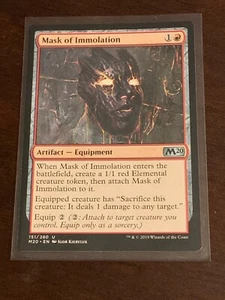 Magic the Gathering M20 Mask of Immolation - Picture 1 of 2