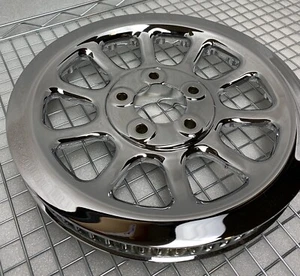 Harley DYNA 66T SOFTAIL 40221-07 FLT SPROCKET polea cromada 2006 intercambio ascendente - Imagen 1 de 10