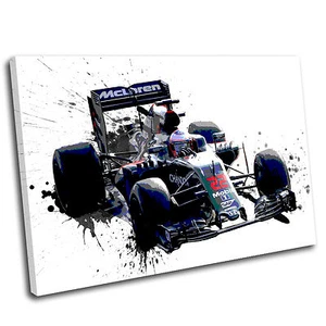 Jenson Button Formula One Canvas Splatter Art Print  - Gallery Grade pre9v - Picture 1 of 2