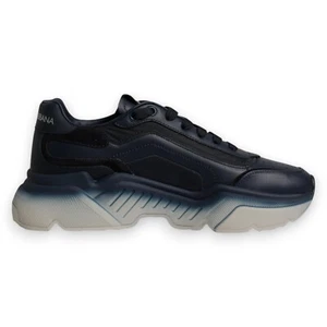 DOLCE & GABBANA Zapatos Azul Marino Daymaster Parte Superior Baja Hombres Tenis EU42 / US9 820usd - Imagen 1 de 8