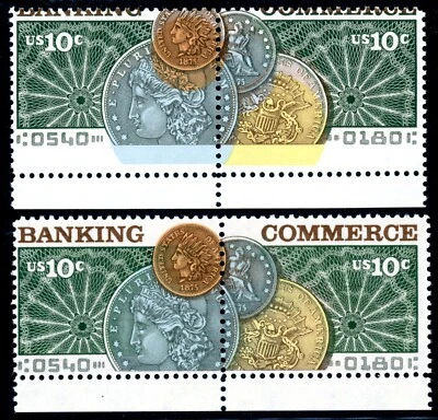 EFO 1577-8 MAJOR COLOR SHIFT PAIR -- GREEN AND GREY COLORS SHIFTED WAY UP! - Image 1 of 3