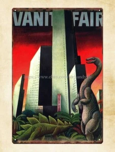  February 1936 Cover by Miguel Covarrubias ROCKEFELLER CITY metal tin - Picture 1 of 4
