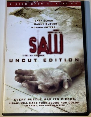 Saw (DVD, 2004, 2-disc, Uncut Special Edition, Used, VG) - Image 1 of 4