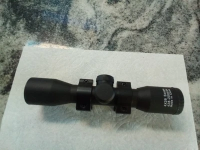 NUEVO ALCANCE 4X28 MINI-ALCANCE #428-200404 con juego de anillos de montaje a juego Foto 1 de 4