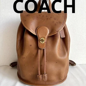 Mochila COACH Broun Old Coach 9943 Turn Lock Usada Auténtica Bolsos para Mujer - Imagen 1 de 12
