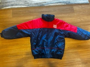 Logo Athletic Arizona Wildcats Mens Jacket L Blue Vintage Puffer - Picture 1 of 7