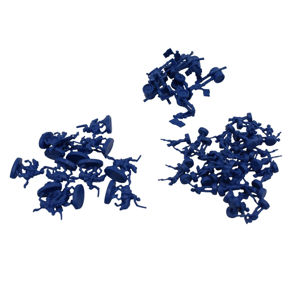 Piezas y repuestos de juego de mesa de riesgo: plástico azul ejército soldados militares Foto 1 de 1