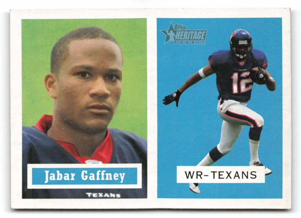 2002 Topps Heritage #183 Jabar Gaffney Rookie Houston Texans RC - Image 1 of 2