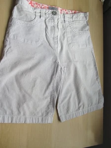 Ladies shorts Marks & Spencer Per Una grey white fine stripe 10 used vgc - Picture 1 of 6
