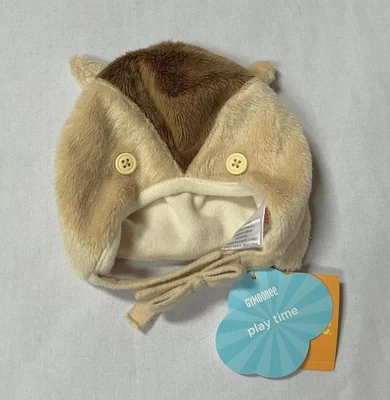 NUEVO CON ETIQUETAS De Colección Gymboree Forest Friends Búho Super Suave Acogedor Sombrero 3-6 m Foto 1 de 2
