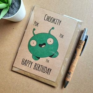 Final Space Mooncake Birthday Card - Chookity Pok Mooncake Alien - Picture 1 of 4