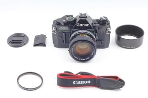  w/ Hood [N MINT] Canon AE-1 Program SLR Film Camera FD 50mm F1.4 SSC Lens JAPAN - Picture 1 of 16