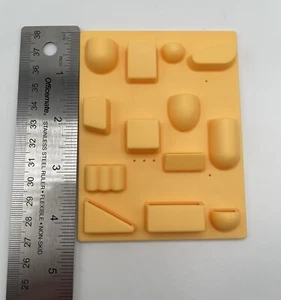 1:6 Scale Miniature MCM Wall Organizer, Yellow, Uten Silo Style, Mid Century Mod - Picture 1 of 1