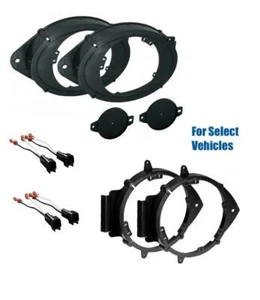 Door Speaker +Tweeter Install Mount Plates Wire for some 2018-2022 Chevrolet GM - Picture 1 of 1