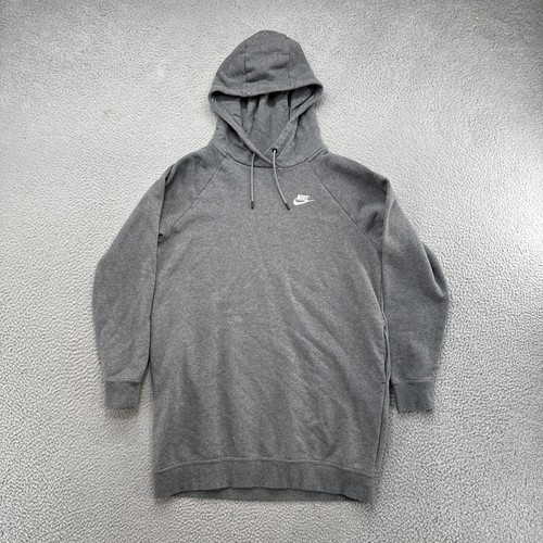 nike essential fleece hooded sweatshirt dress