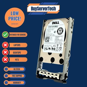 Dell CWHNN 300GB 10K 2.5" SAS 6Gb/s HDD 0CWHNN w/Tray | Server Use Only | 1 Yr W - Picture 1 of 4