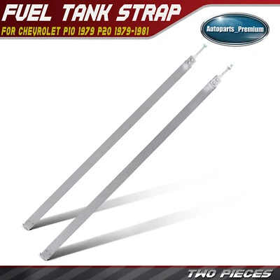 2 件钢制油箱皮带适用于雪佛兰 P10 1979 P20 1979 - 1981 GMC P2500 P3500 — 第 1/4 张图片