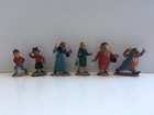 FAMILIA ULISES TEBEO/TBO 6 FIGURAS ORIGINALES TEIXIDO AÑOS 50 ESPAÑA