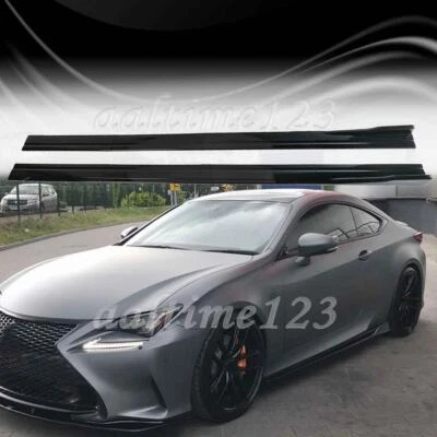 For Lexus GS350 GS450h GS F Gloss Side Skirts Extension Lip Splitter Spoiler - Изображение 1 из 4