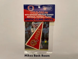 Vintage SF 49ers MINI PENNANT #95 MICHAEL CARTER STAR-CAL STATIC CLING DECAL NIB - Picture 1 of 3