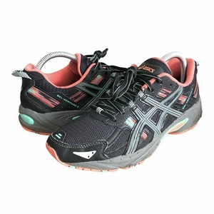 Asics Womens Gel-Venture 5 Black Pink Gray Athletic Running Shoes T5N8N Size 9.5 - Picture 1 of 9
