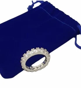 18K White-Gold Plated Eternity Ring *FREE UK Shipping & FAST Dispatch Guaranteed - Picture 1 of 3