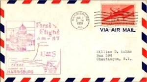 All American Aviation First Flight Harrisburg Pennsylvania - Scranton - 1951 - Bild 1 von 2