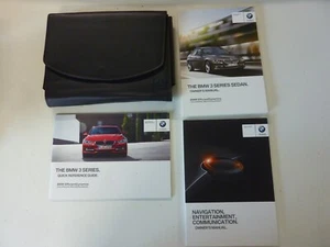 Original 2015 BMW 3 SERIES SEDAN OWNERS MANUAL + NAVIGATION BOOKS W/ CASE - Picture 1 of 1