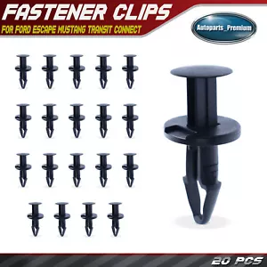 20Pcs 8.5mm Nylon Fender & Toe/Floor Panel Retainers Push-Type Clips for Ford - Picture 1 of 9