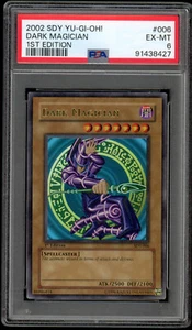 YuGiOh PSA 6 EX-MT Dark Magician 1st Edition Starter Deck Yugi SDY-006 - Picture 1 of 2