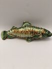 Vintage Chinese Enamel Scale Fish Pendant Big 4?Articulating Koi