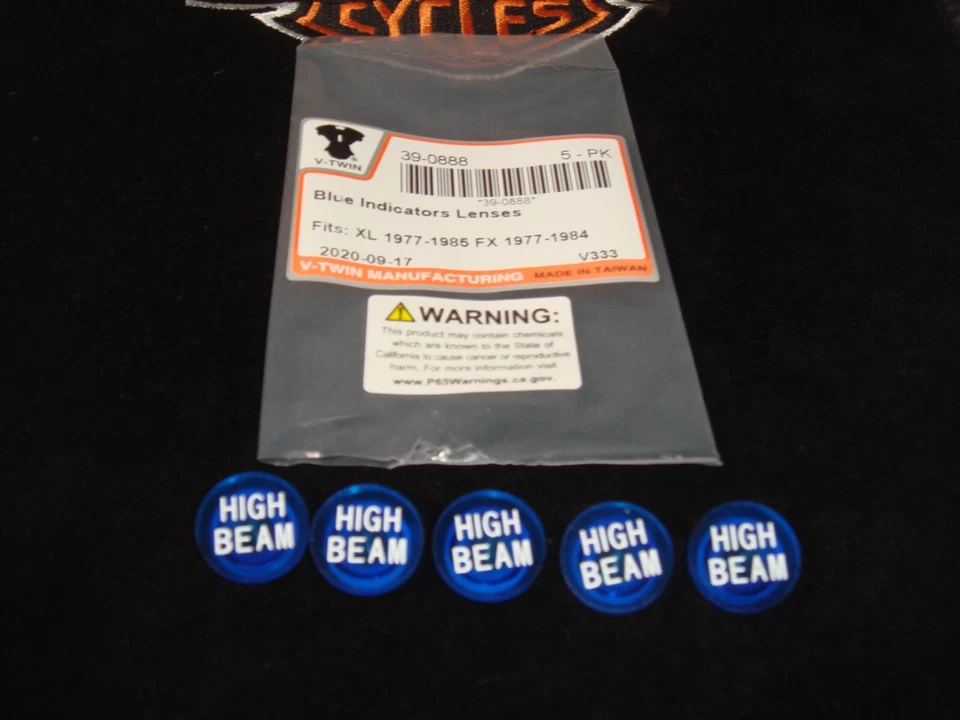 Lentes Harley Blue Indicators XL Sportster 1977-85 FX 1977-84 V-Twin 39-0888 H1 Foto 1 de 4