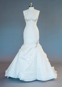 Ines Di Santo Zena Wedding Dress, Extra Long Train, Ivory, Size 10  - Picture 1 of 3