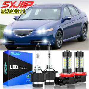 For Acura TL 2007-2008 HID Headlight High/Low Beam led Fog Light Bulbs Kit - Picture 1 of 13