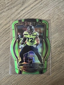2022 Panini Select Abraham Lucas #212 RC Club Level Green Prizm DieCut #/299 SP