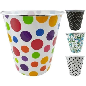 7.7 Litre Plastic Waste Paper Basket Bin Round Trash Can Recycling Rubbish Bin - Picture 1 of 23