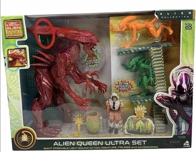 Alien Queen Ultra Set Giant Poseable Light Sound Creature acessórios  - Imagem 1 de 4